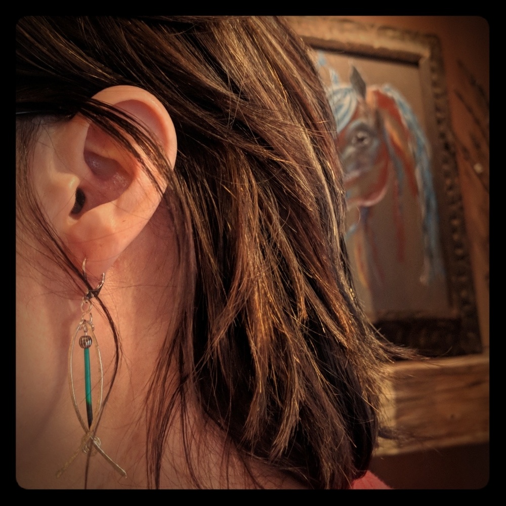 🔴 SOLD 🔴Hammered Sterling silver porcupine quill